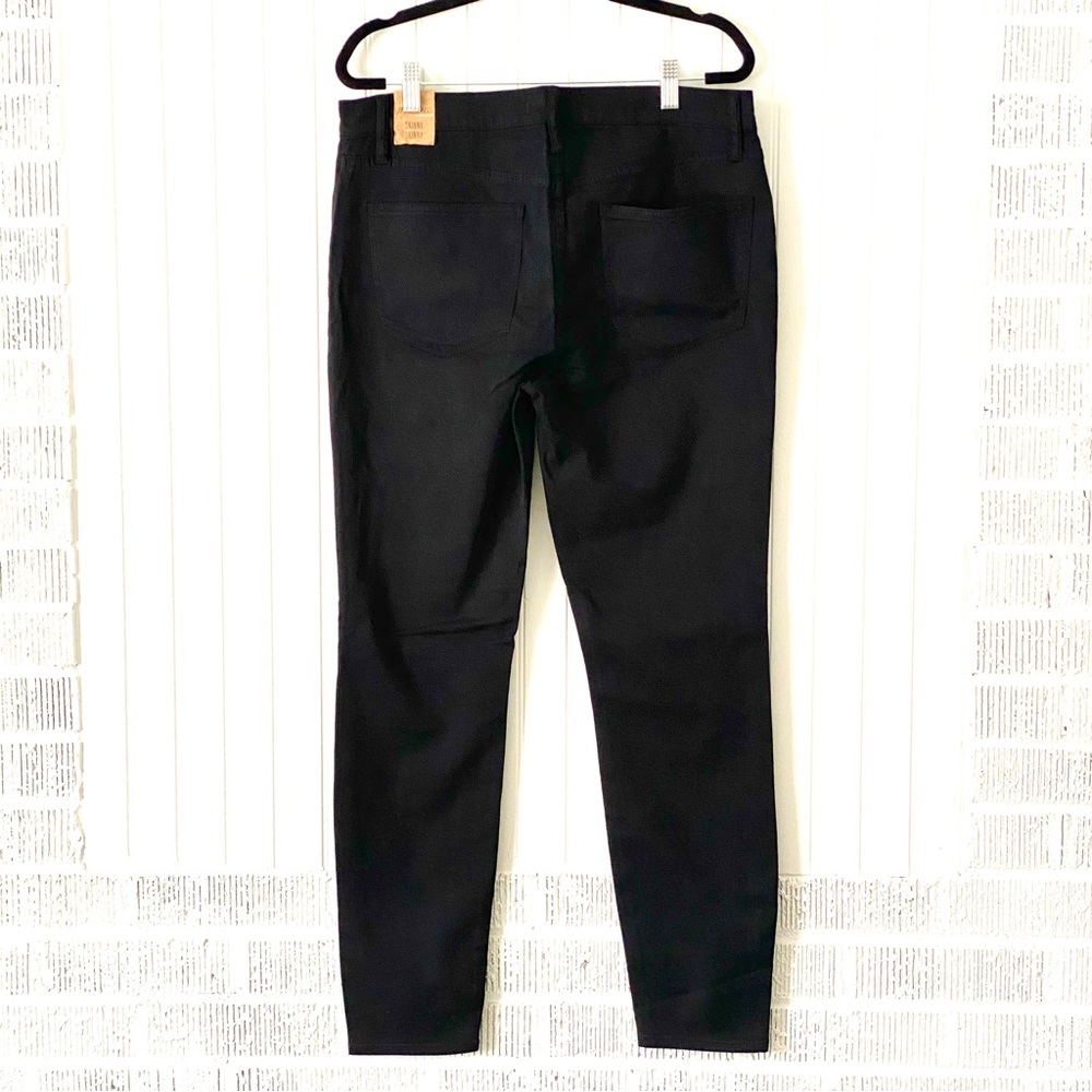 NWT Madewell Mid-Rise Skinny Skinny Black Denim Jeans, UK 31 - Picture 5 of 9